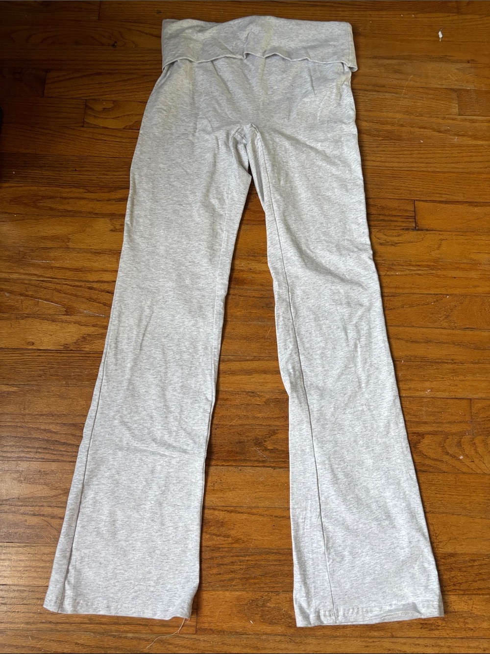 Garage Girls Light Gray Fold-Over Waist Leggings